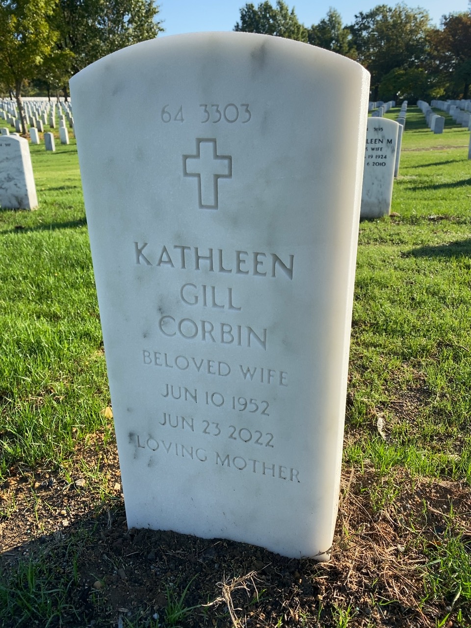 Headstone shared by 2 interments, including Charles Lee Corbin