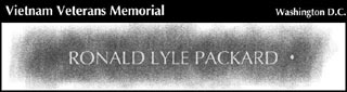 Headstone of Ronald Lyle Packard