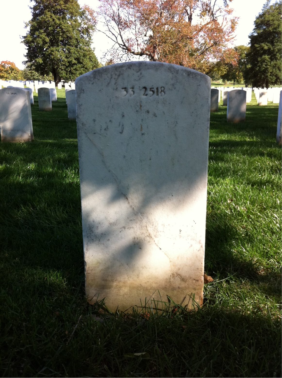 Headstone of Bernard A Cassatt