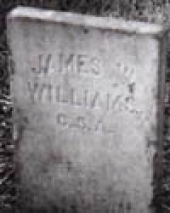 Headstone of James W. Williams