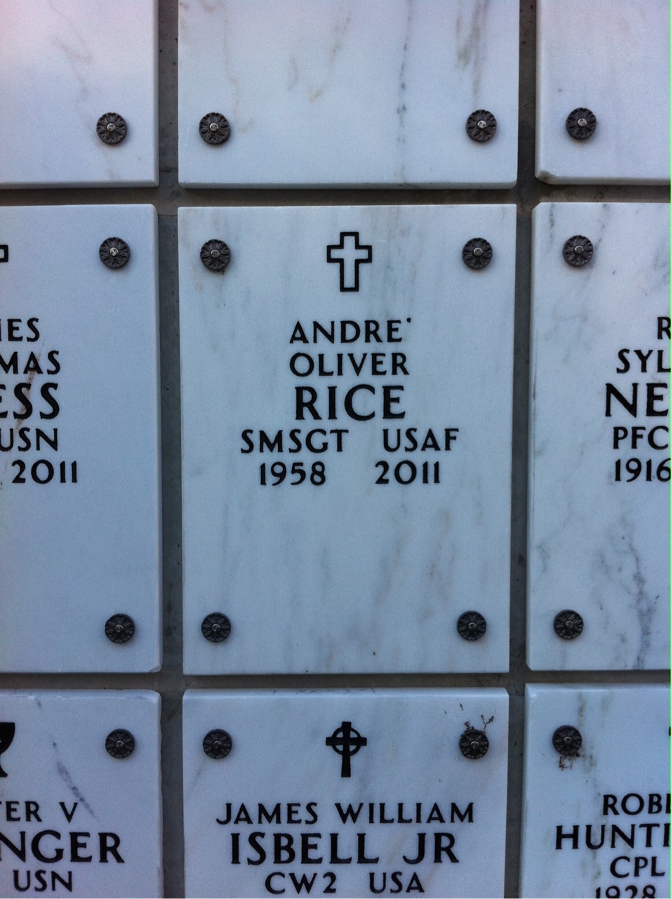 Headstone of Andre Oliver Rice Sr.