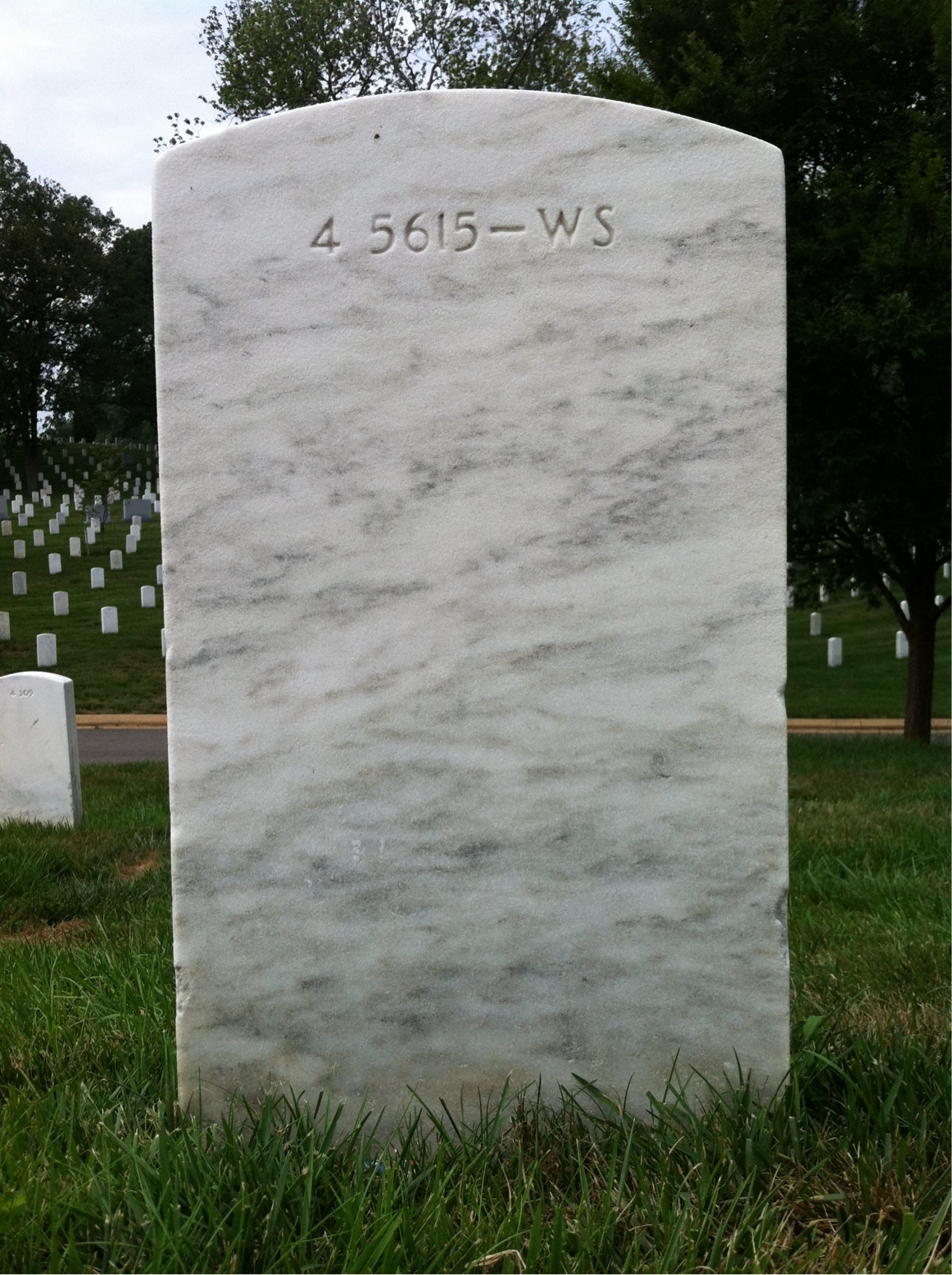 Headstone of Adelaide J Burgwin