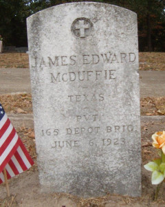 Headstone of James Edward McDuffie