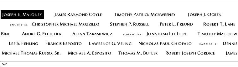 Panel S-7, South Pool, National September 11 Memorial