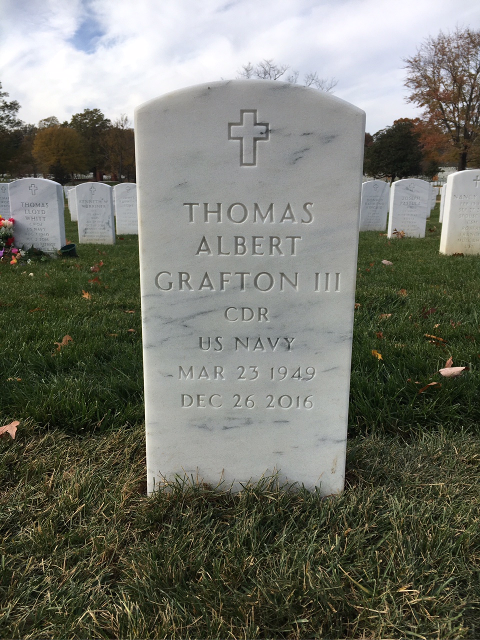 Headstone of Thomas Albert Grafton III