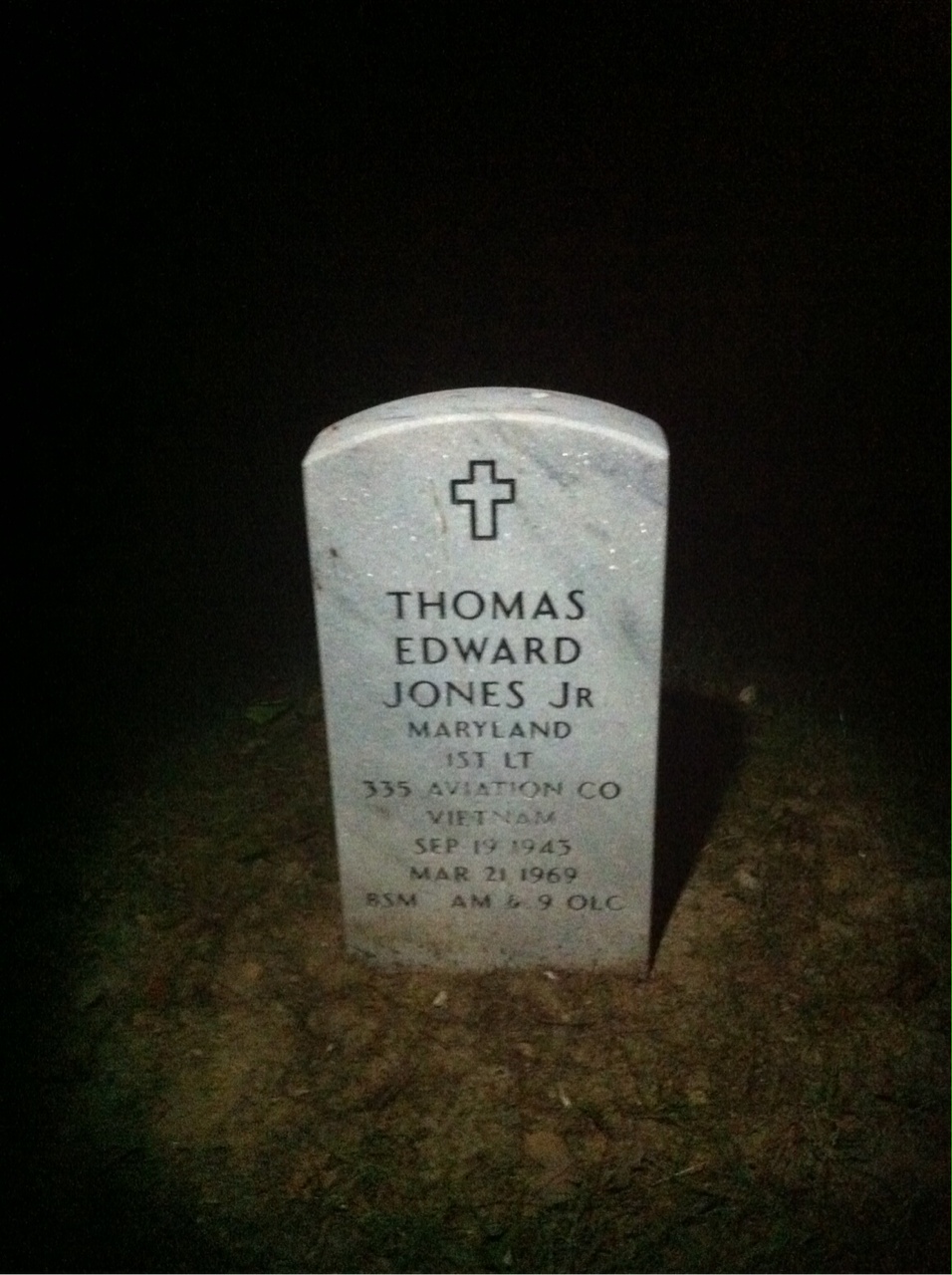 Headstone of Thomas Edward Jones Jr.