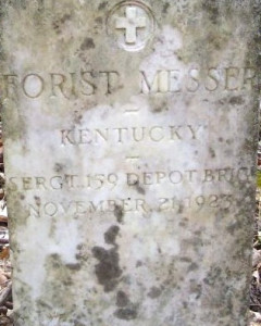 Headstone of Forrester Messer