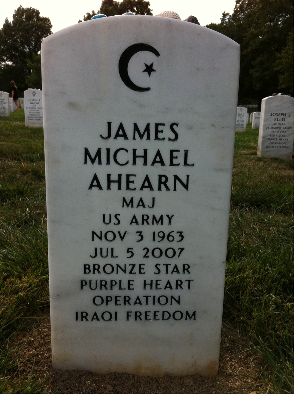 Headstone of James Michael Ahearn