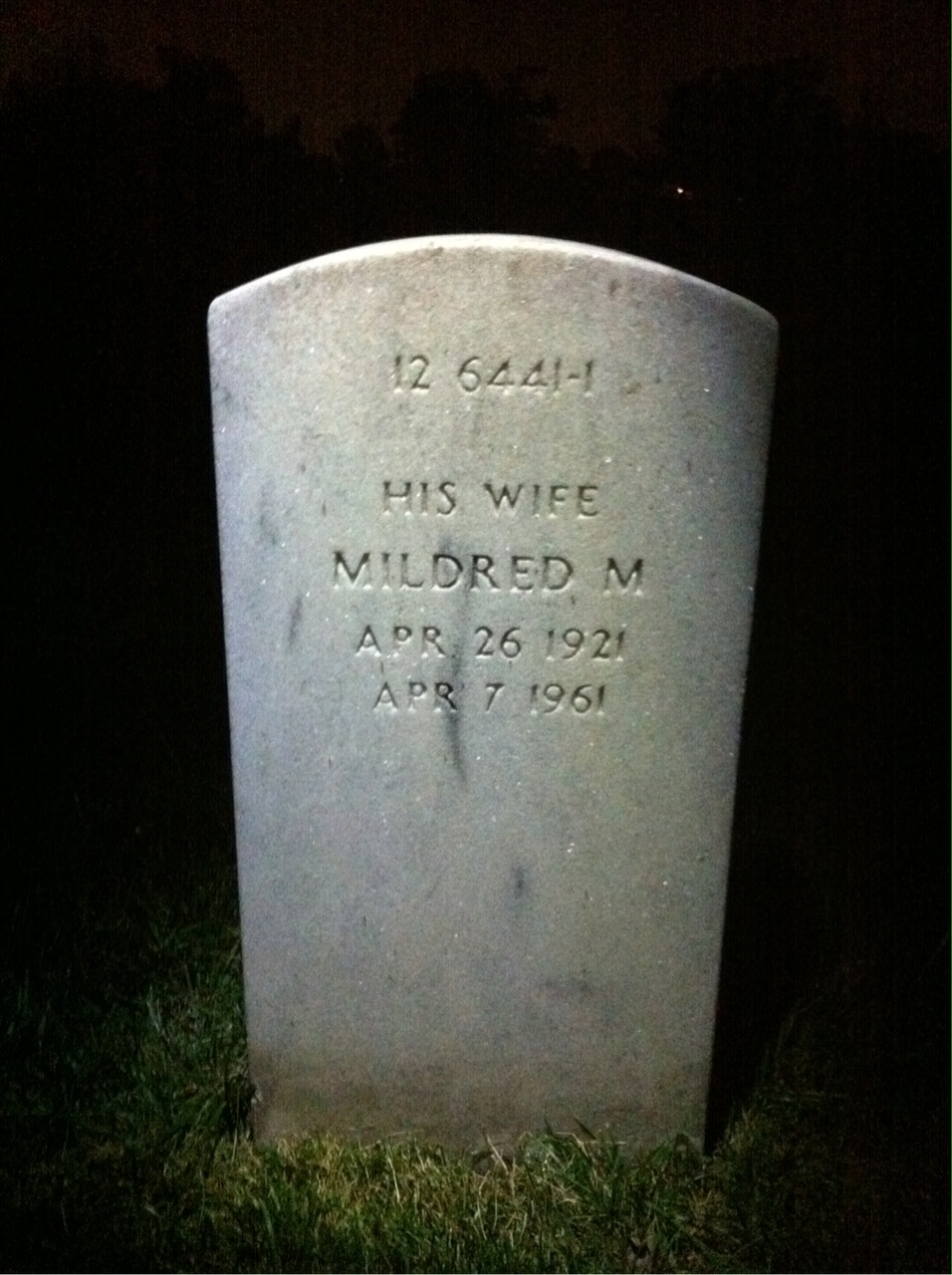 Headstone shared by 2 interments, including Richard P Schleicher Jr.