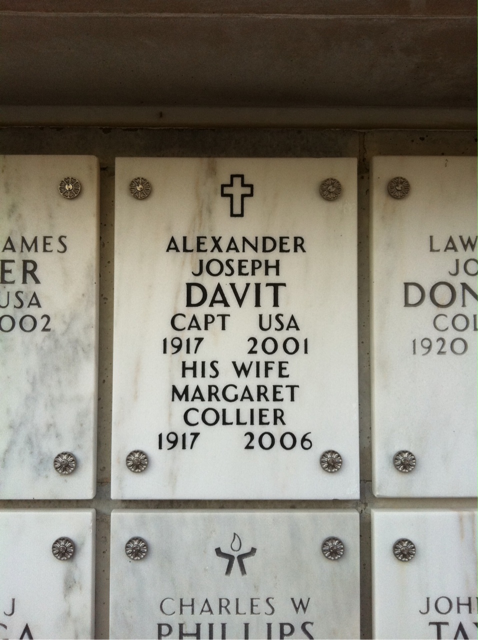 Headstone of Alexander Joseph Davit