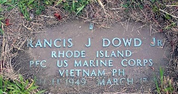 Headstone of Francis Joseph Dowd Jr.