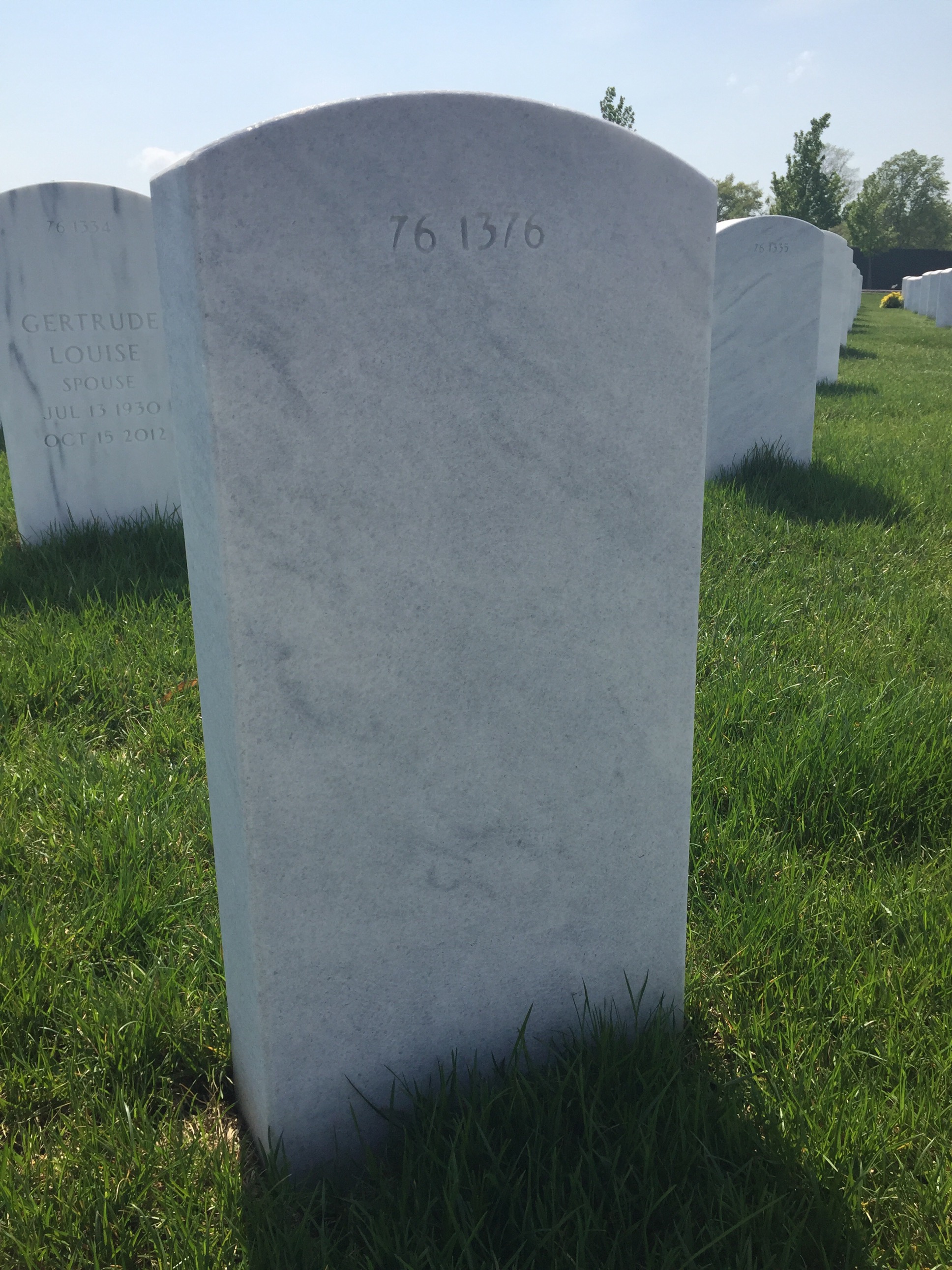 Headstone of John Lindberg Bennington