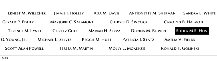 Panel S-75, South Pool, National September 11 Memorial