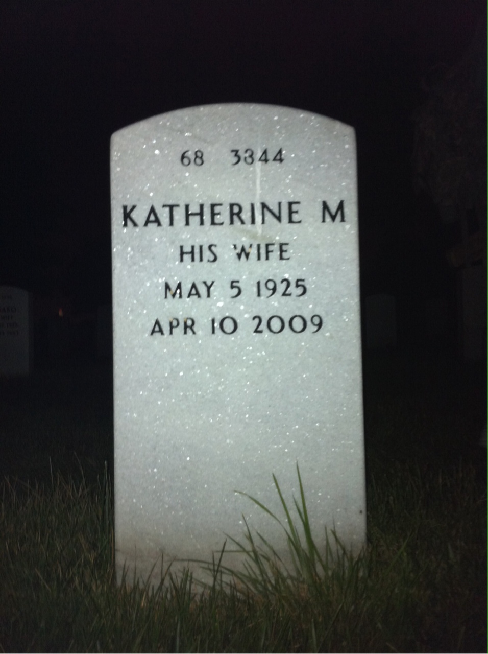 Headstone shared by 2 interments, including Leslie Owen Totman