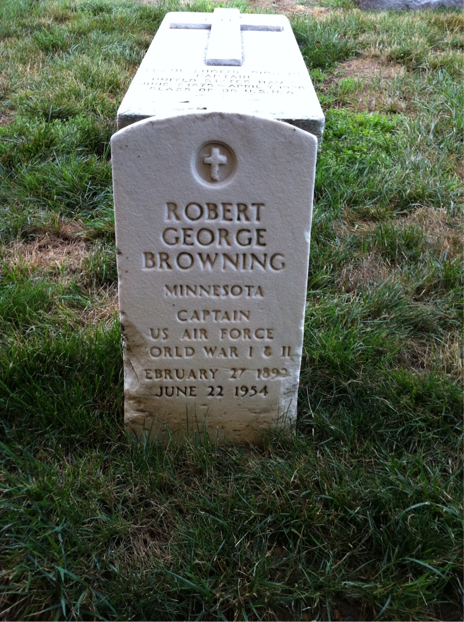 Headstone of Robert G Browning
