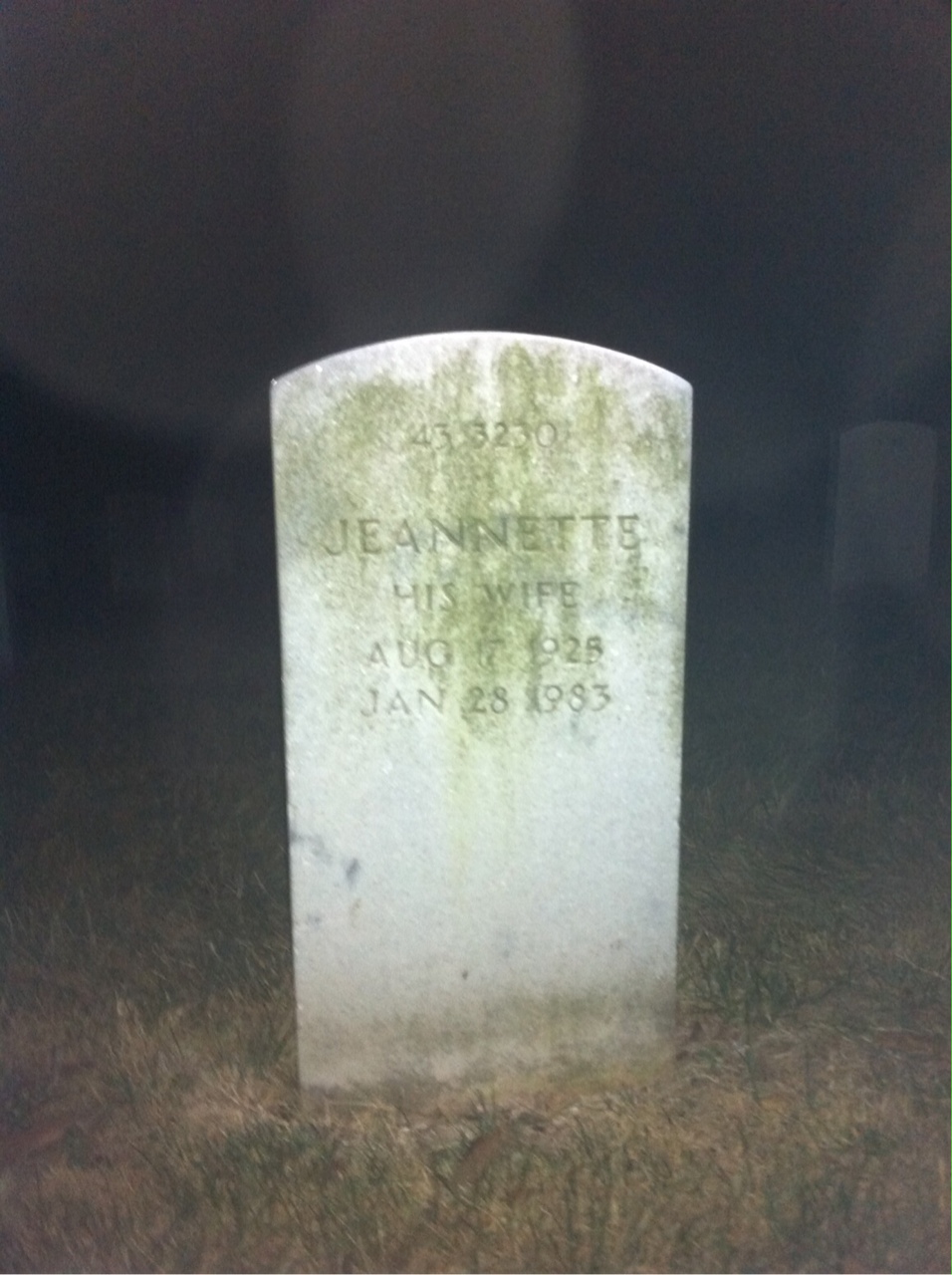 Headstone shared by 2 interments, including Vincent C Morse