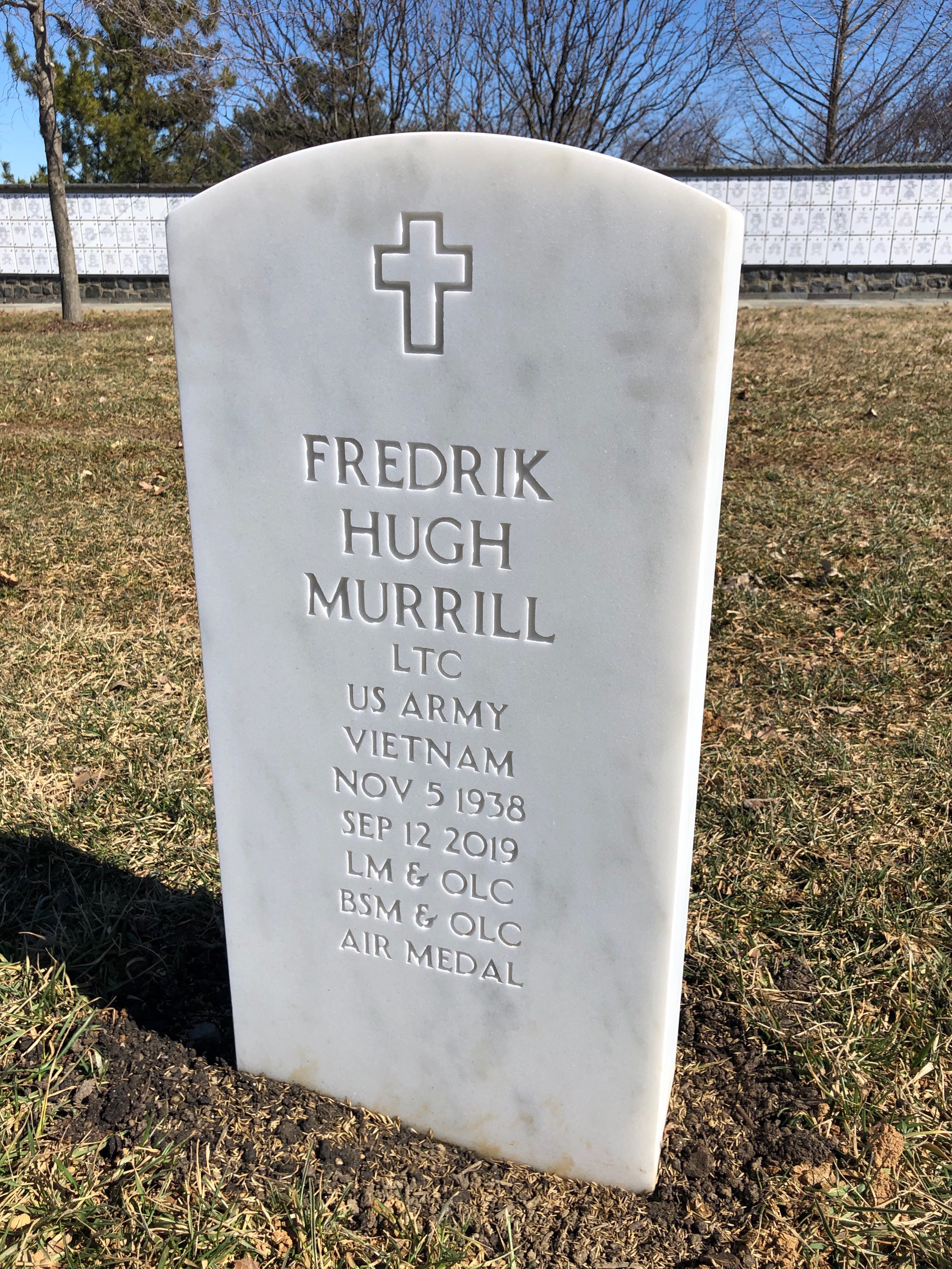 Headstone of Fredrik Hugh Murrill