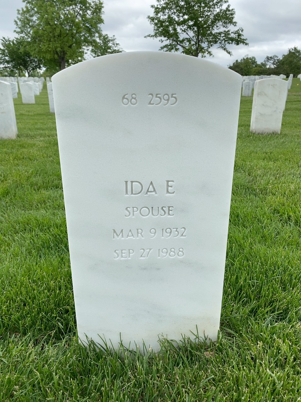 Headstone shared by 2 interments, including William Ernest Minns