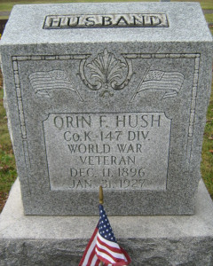 Headstone of Orin F. Hush