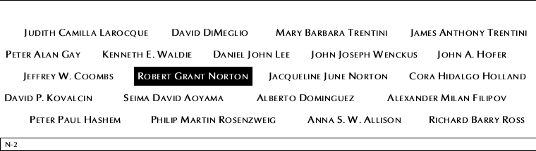 Panel N-2, North Pool, National September 11 Memorial