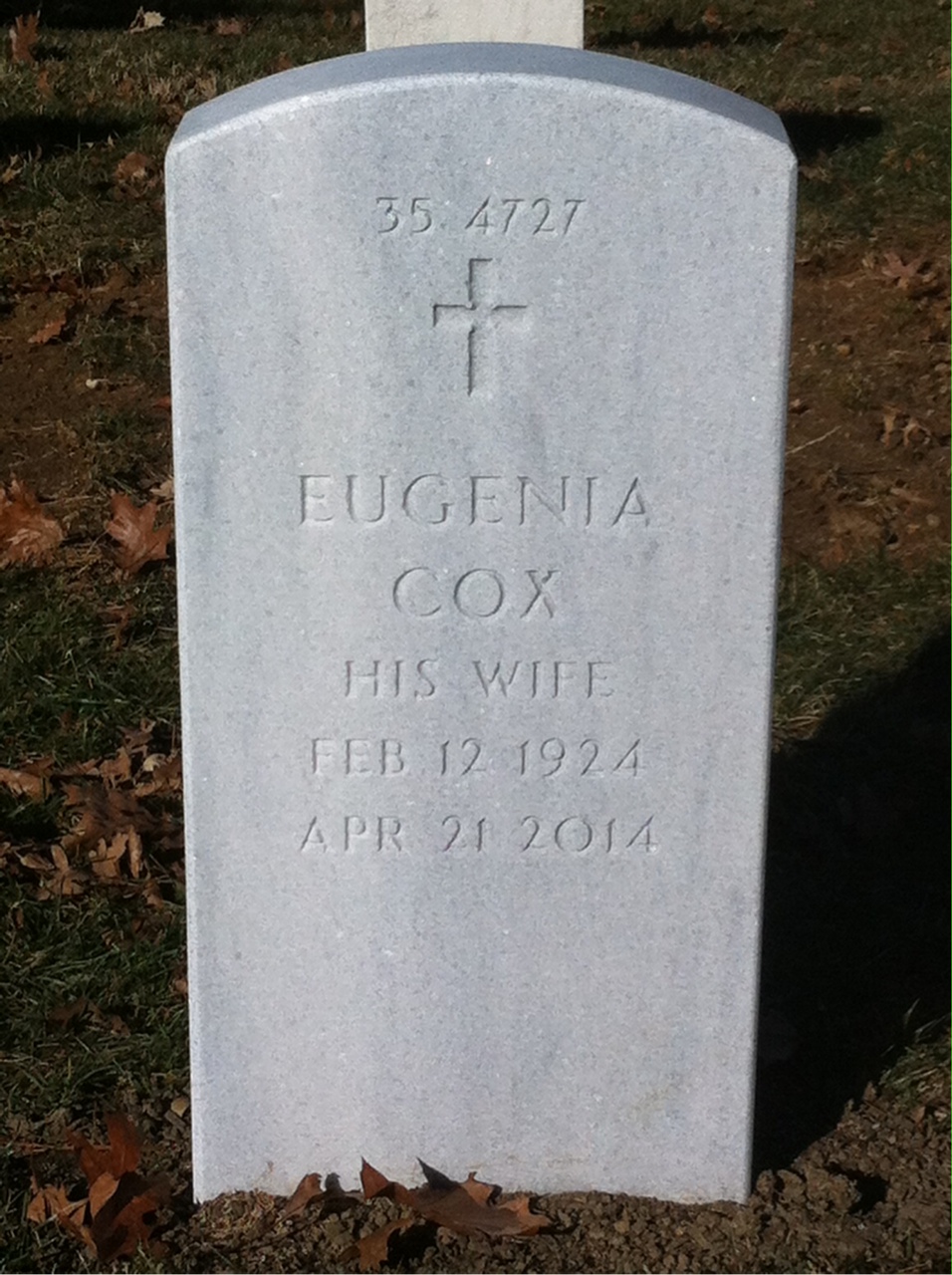 Headstone shared by 2 interments, including Edward Harris