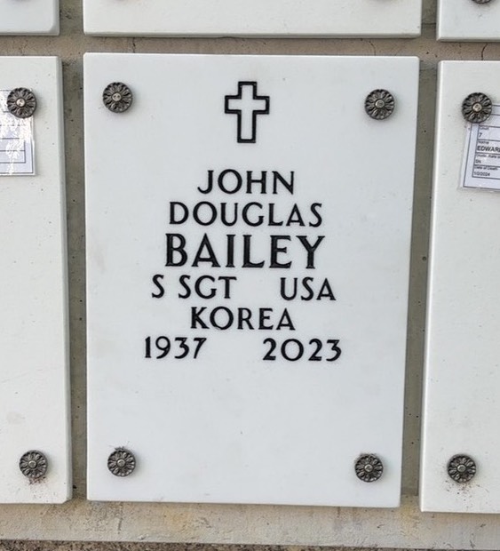 Headstone of John Douglas Bailey