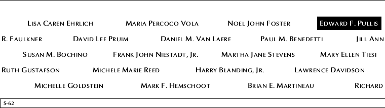 Panel S-62, South Pool, National September 11 Memorial