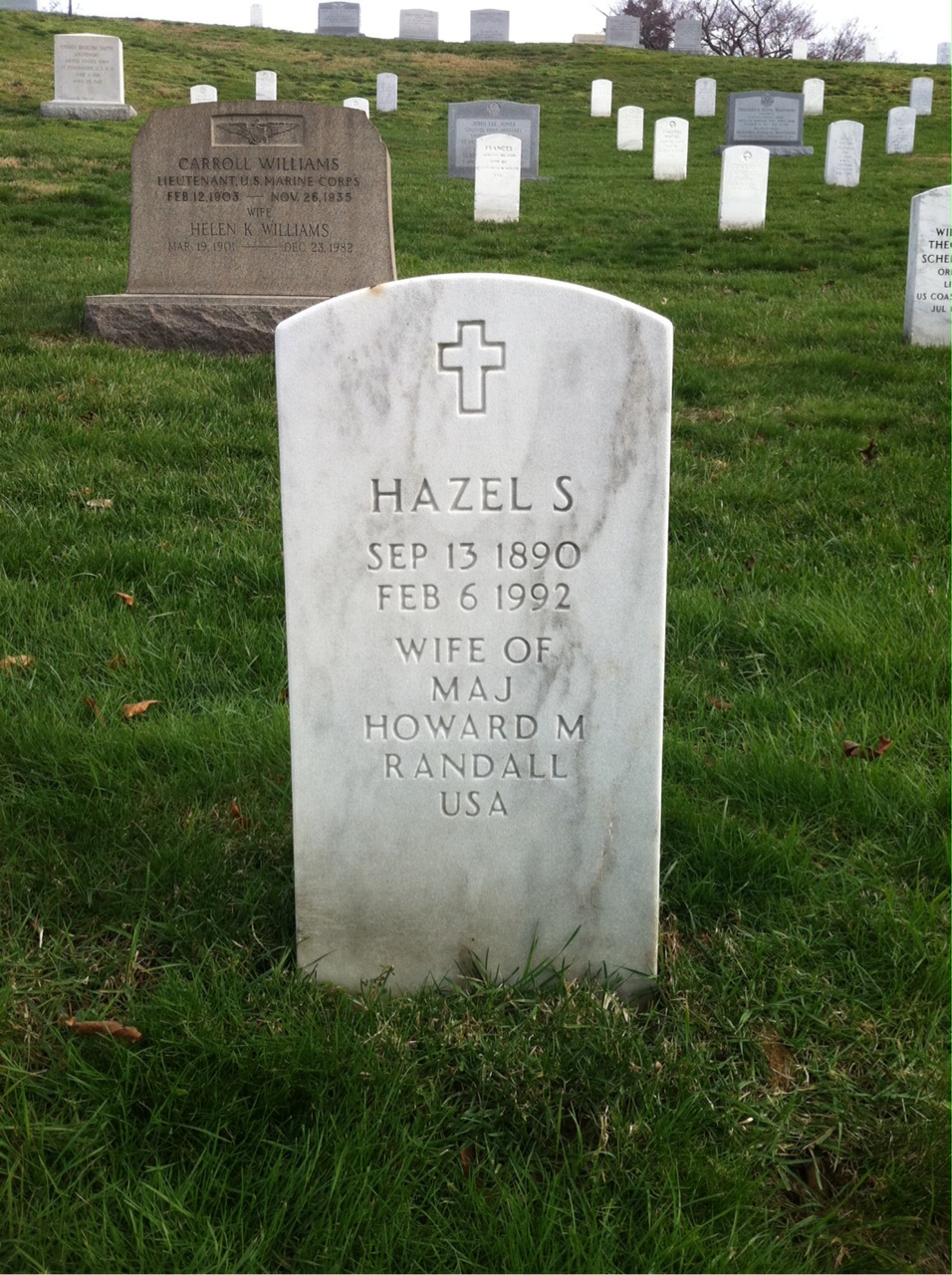 Headstone of Hazel S Randall