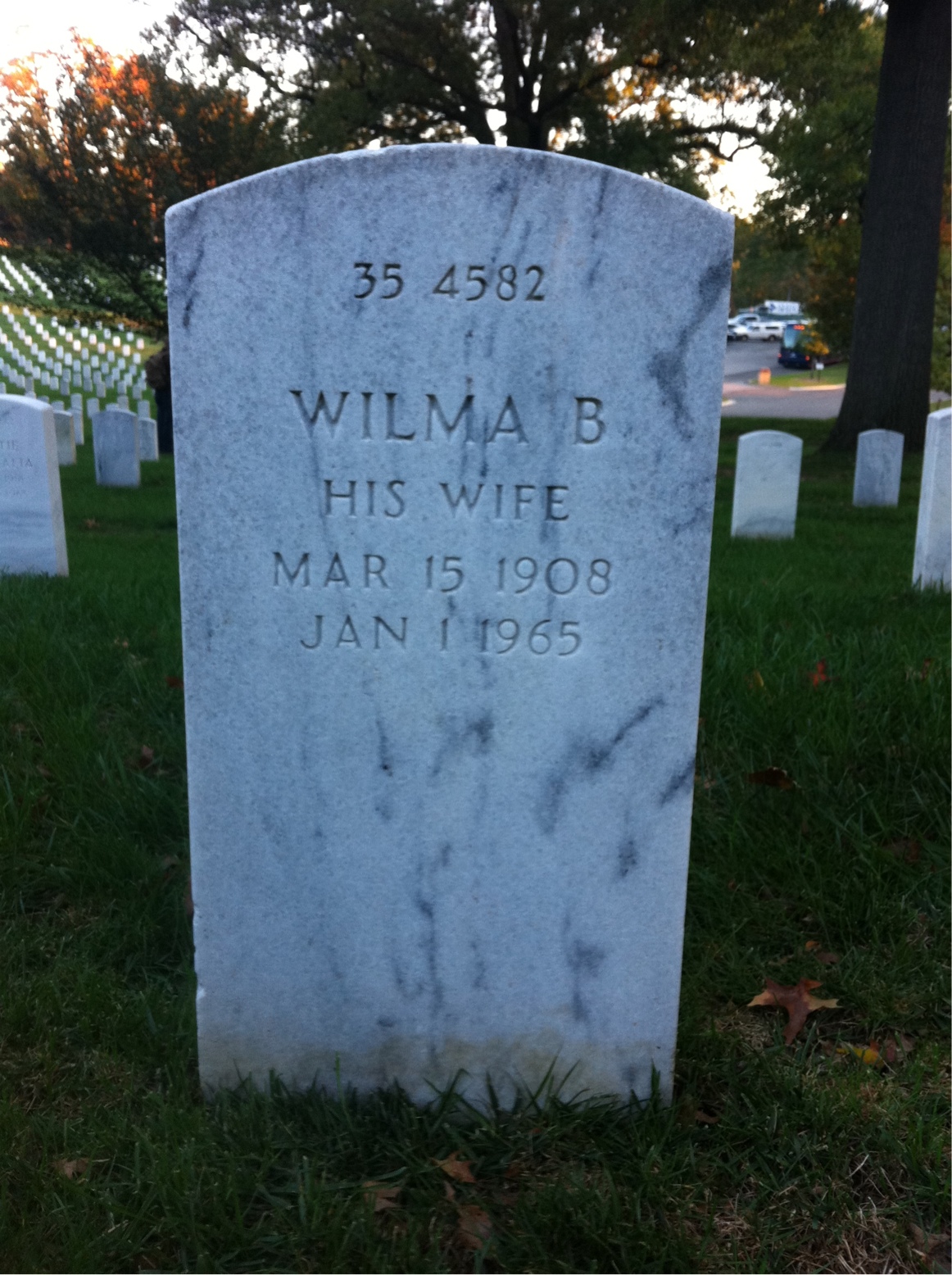 Headstone shared by 2 interments, including Patrick H Desmond
