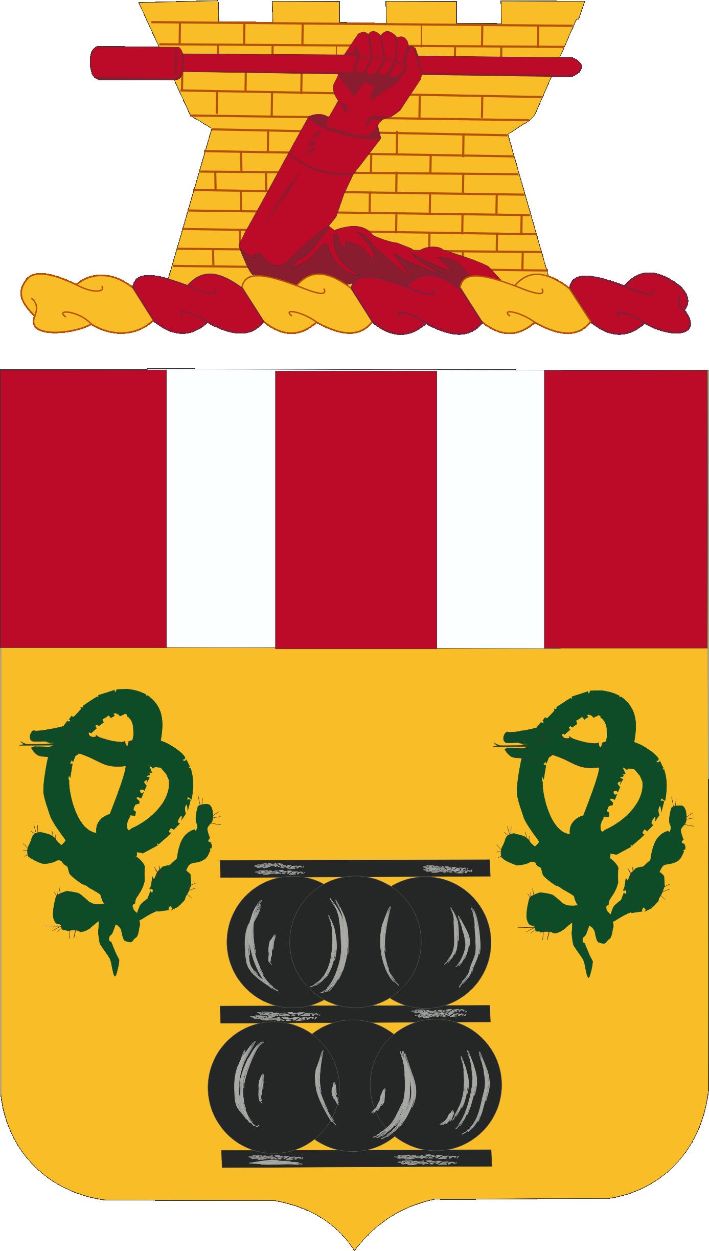 1ST ARTILLERY REGIMENT — Coat of arms