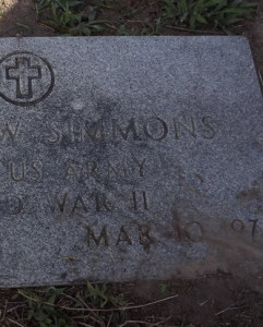 Headstone of Dennis Wise Simmons