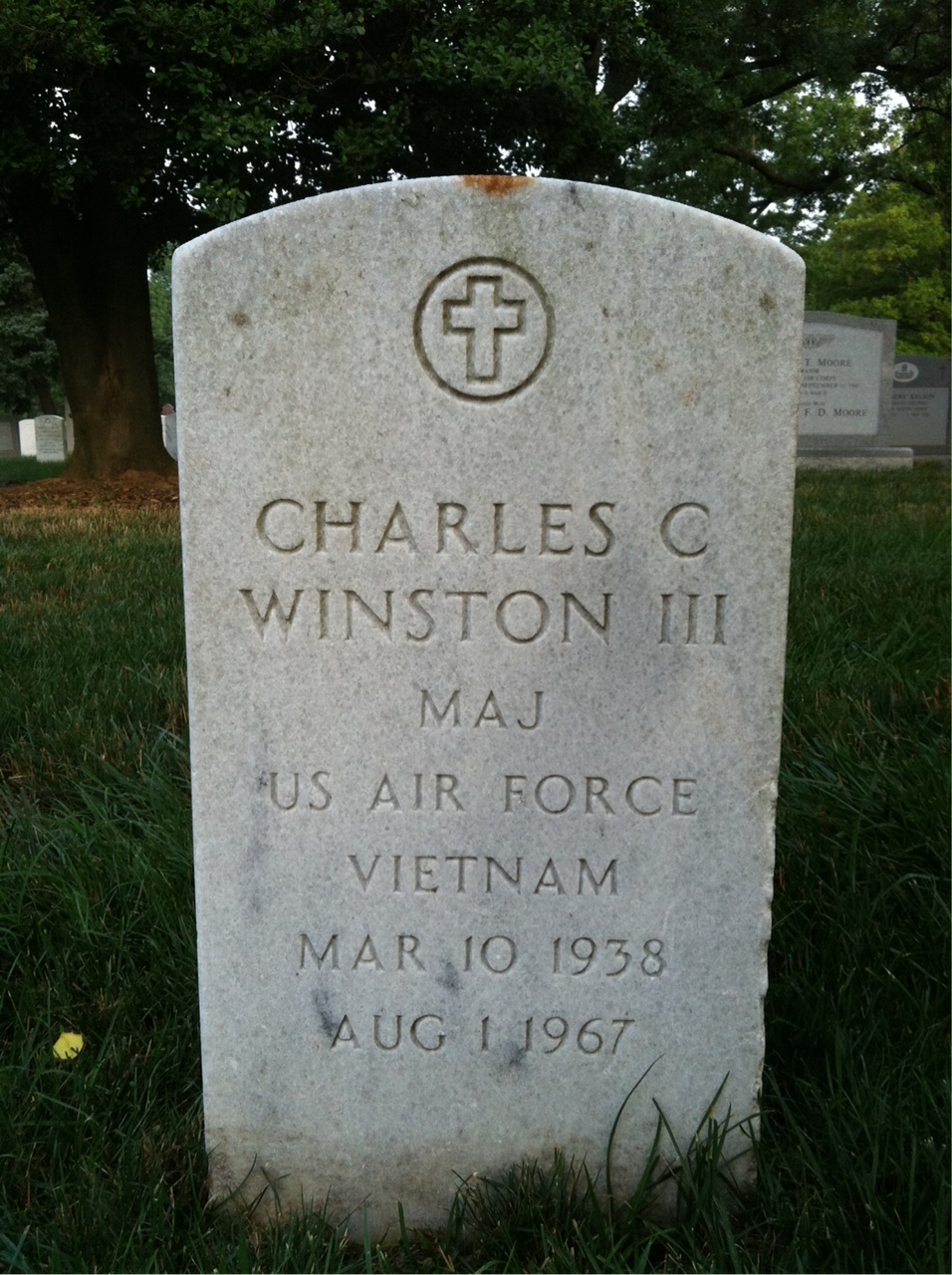 Headstone of Charles C Winston III