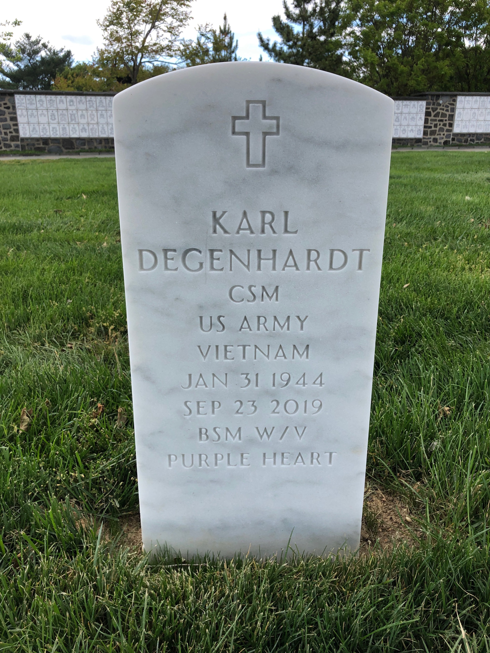 Headstone of Karl Degenhardt
