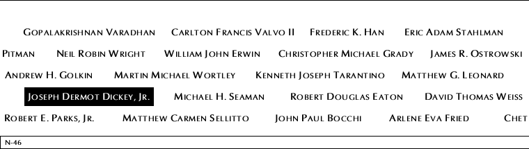 Panel N-46, North Pool, National September 11 Memorial