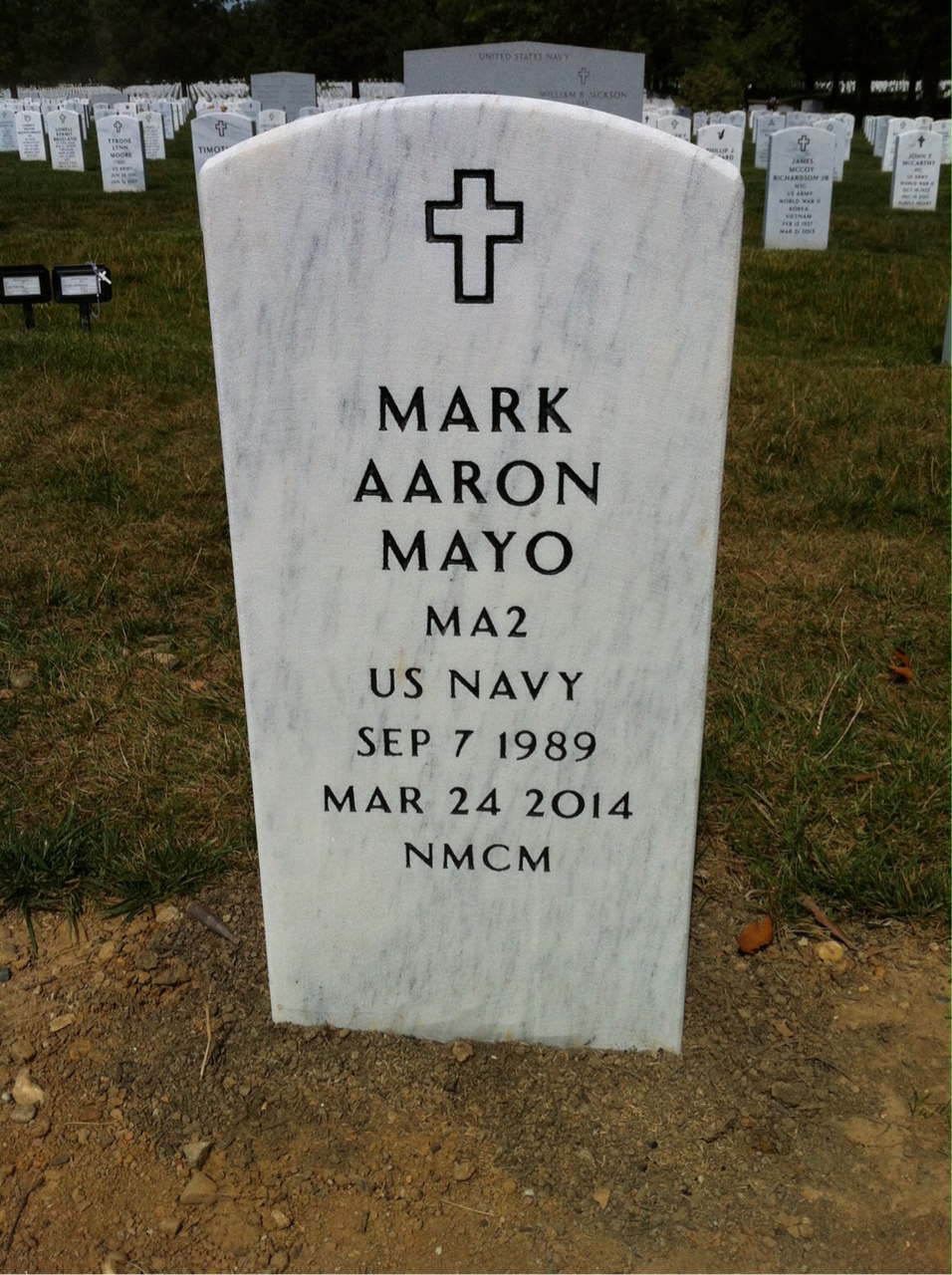 Headstone of Mark Aaron Mayo