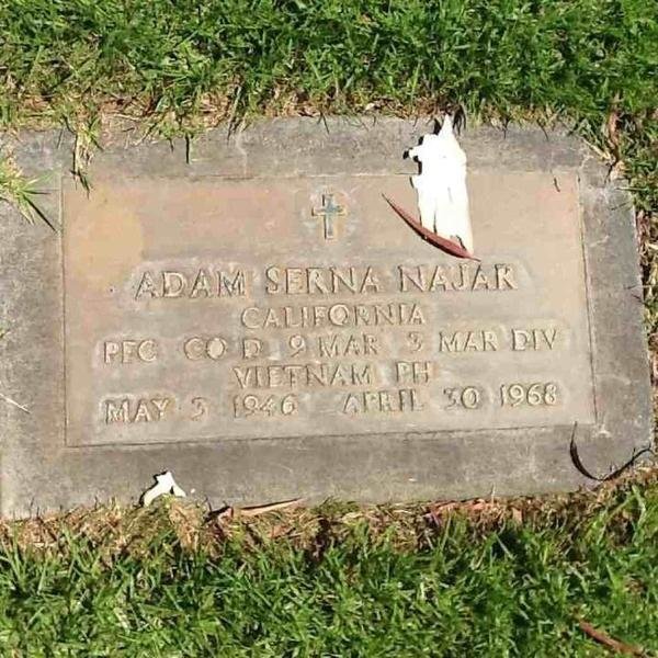 Headstone of Adam Serna Najar