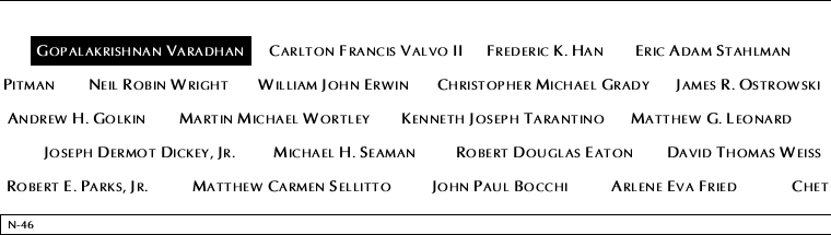 Panel N-46, North Pool, National September 11 Memorial