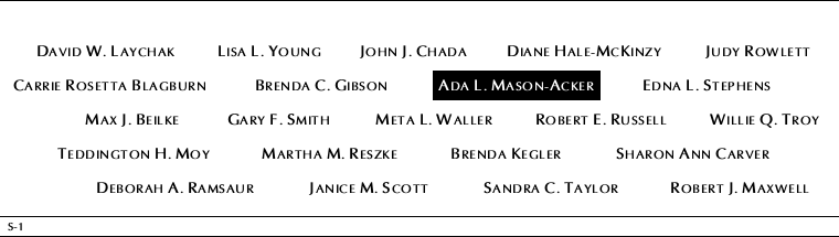 Panel S-1, South Pool, National September 11 Memorial