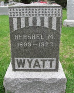 Headstone of Hershal M. Wyatt