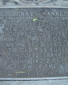 Headstone of M. Jerome Franklin
