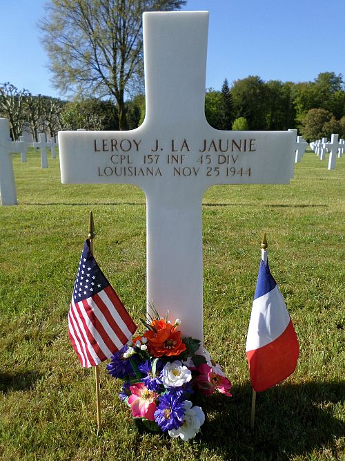 Headstone of Leroy Joseph La Jaunie