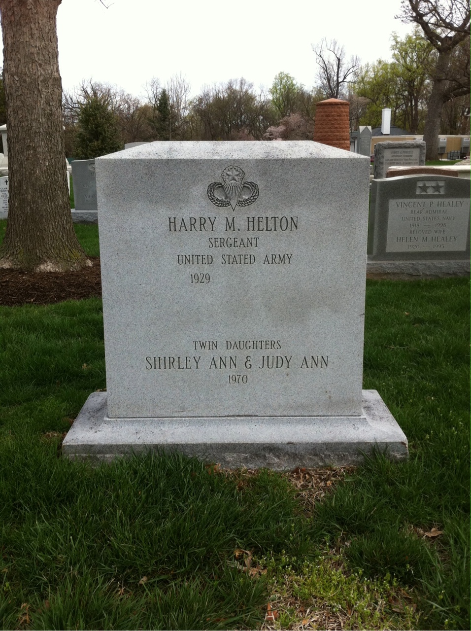 Headstone of Harry Meigs Helton