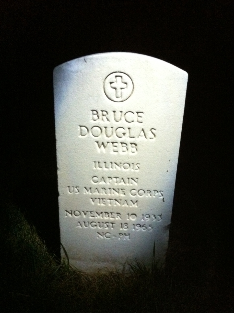 Headstone of Bruce Douglas Webb