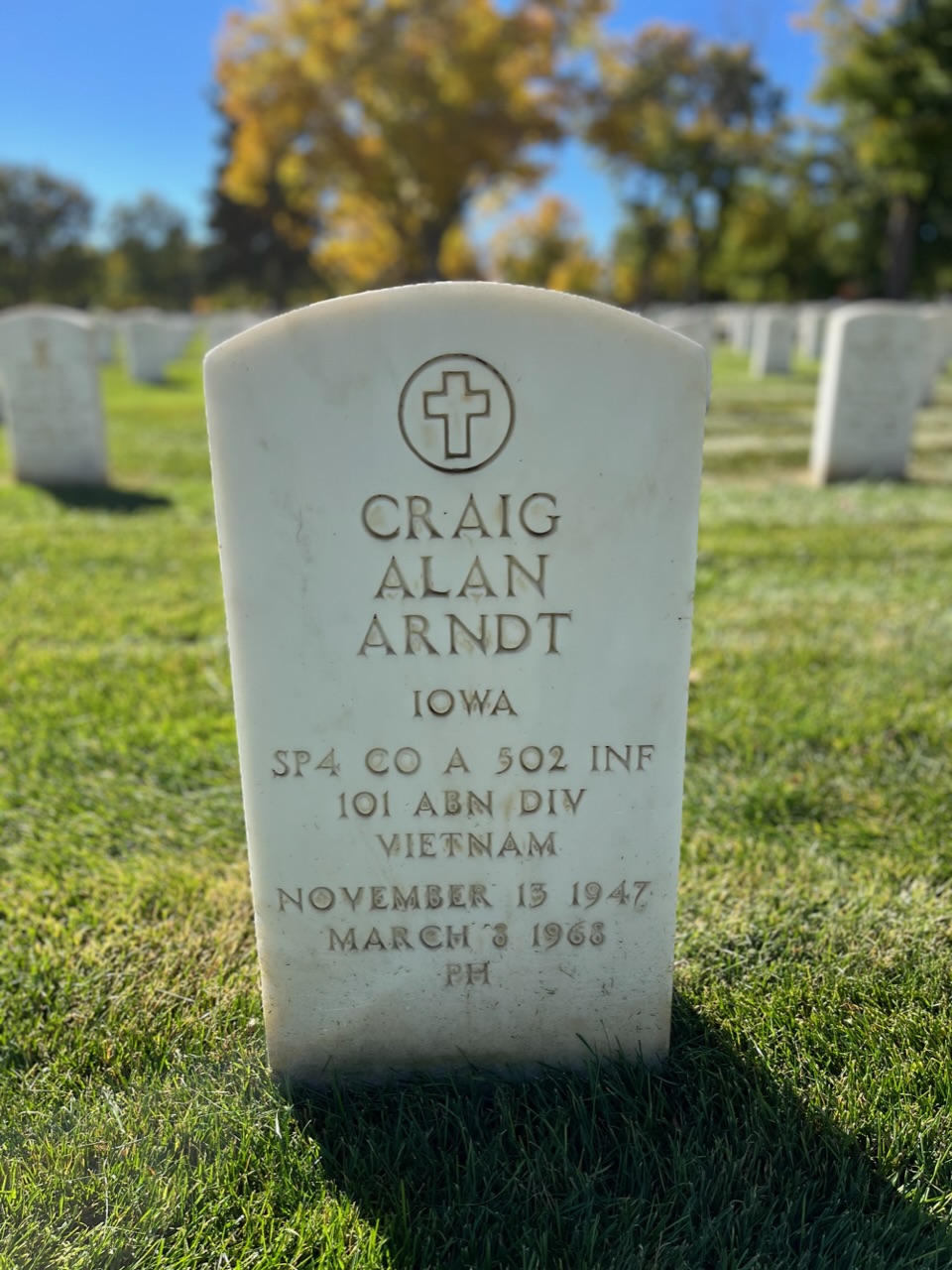 Headstone of Craig Alan Arndt