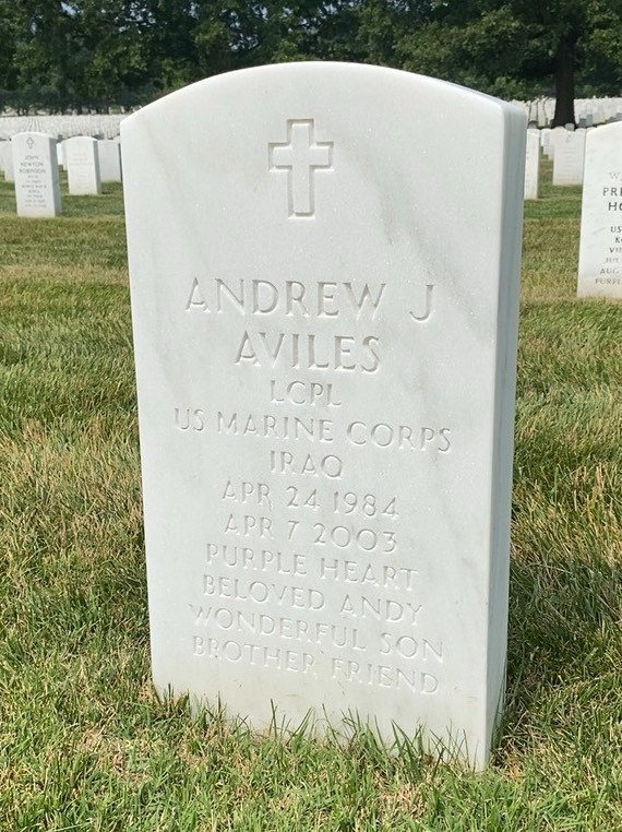Headstone of Andrew Julian Aviles
