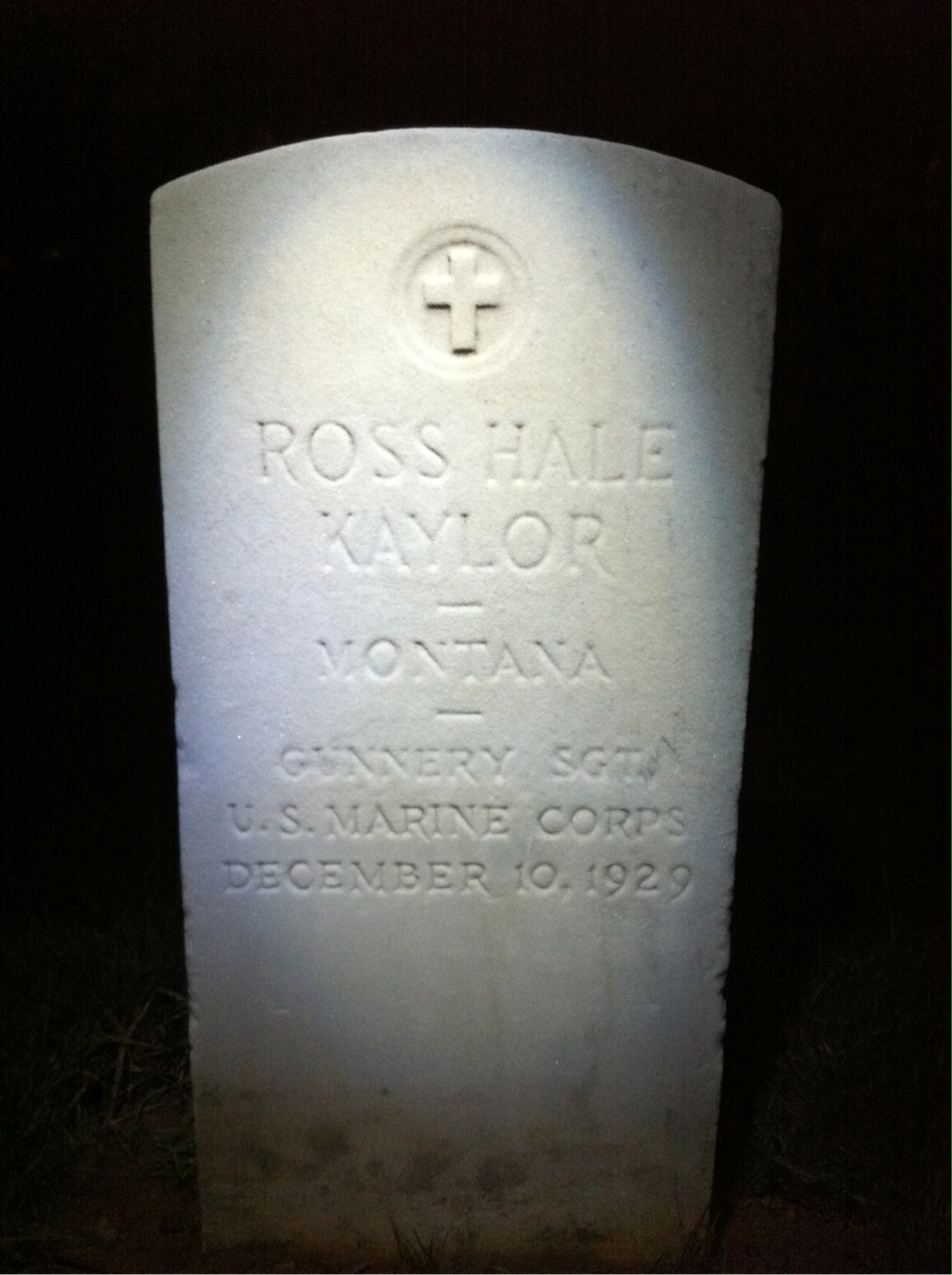 Headstone of Ross H. Kaylor