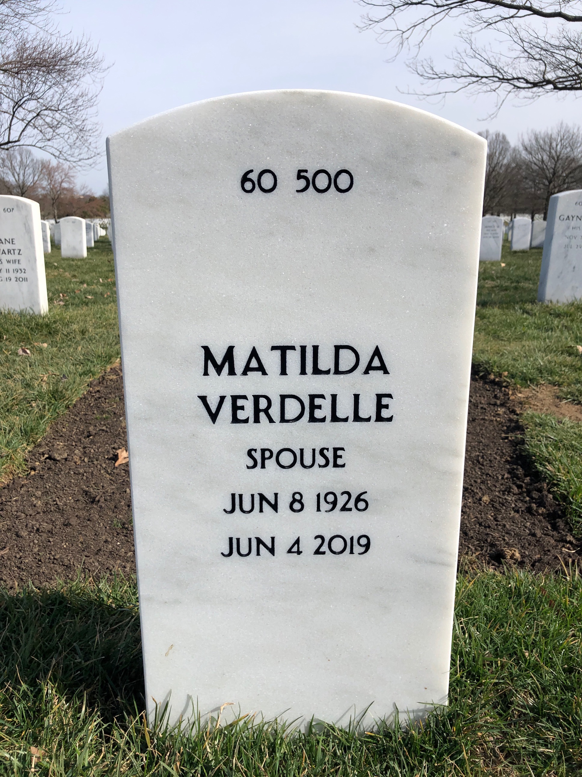 Headstone shared by 2 interments, including Edward A Timmes