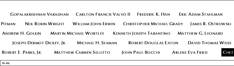 Panel N-46, North Pool, National September 11 Memorial