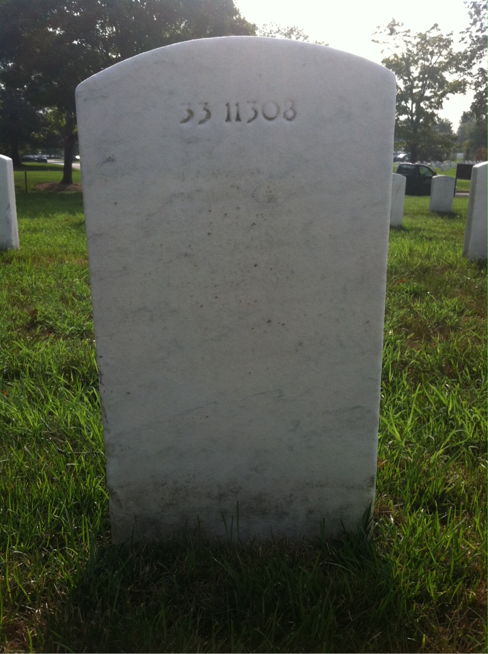 Headstone of Violet B Aman