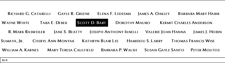 Panel N-9, North Pool, National September 11 Memorial